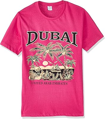 T-shirt dubaï d117 dubai pour homme, fuchsia, fuchsia