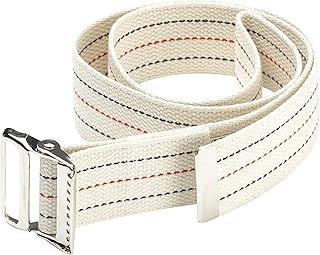 Support de ceinture de transfert de démarche otc pour soignant, blanc, 72 pouces