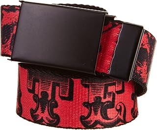 Ceinture en maille à boucle pour hommes, ceinture grateful dead 1,17"