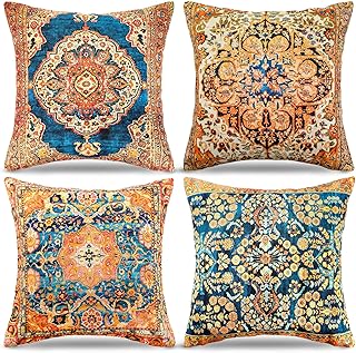 45" x 45" housses de coussin au design ethnique marocain housses de coussin
