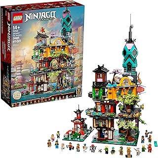 Lego ninjago 71741 ensemble de construction city gardens, ensemble de jeu ninja house