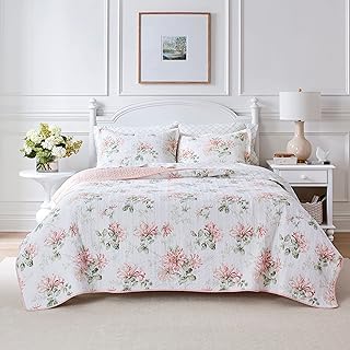 Laura ashley home - parure de lit double réversible en coton avec taie