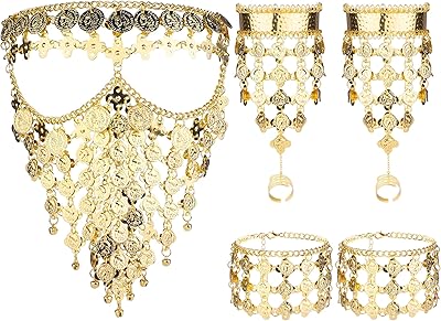 Ensemble de bijoux de danse du ventre pour femmes pièce de monnaie