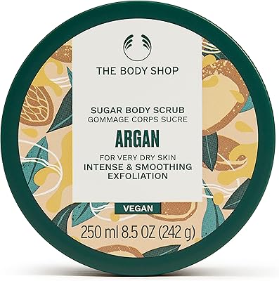 Exfoliant corporel à l'huile d'argan sauvage the body shop, 250 ml