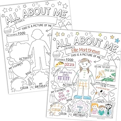 20 affiches "lisez tout sur moi" pour les affiches de l'école primaire