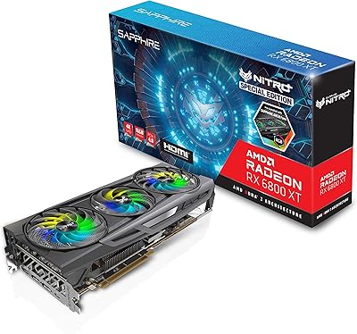 Carte graphique de jeu sapphire 11304-01-20g amd radeon rx 6800 xt se pcie