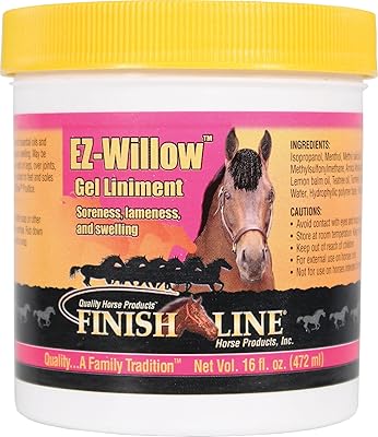202897 liniment gel ez-willow pour cheval, 470 ml