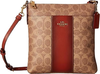 Sac à bandoulière messager pour femme en toile signature color block