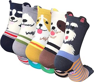 Chaussettes d'animaux mignons pour femmes et filles 5 paires chaussettes castwave