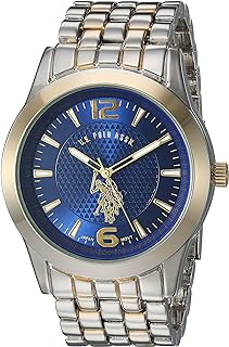 Montre à quartz pour homme de l'us polo association, analogique, bracelet en alliage