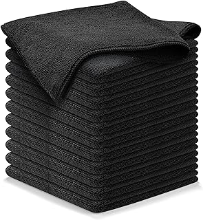 Chiffons de nettoyage en microfibre osanox - 12 pièces (16 x 16 pouces)