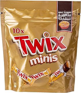 Twix minis chocolat 10 pièces, 200 g