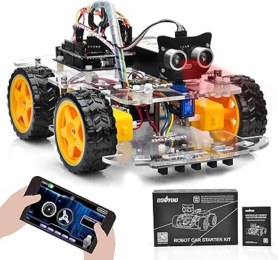 Kit de démarrage de voiture robot osoyo pour arduino | robots éducatifs motorisés