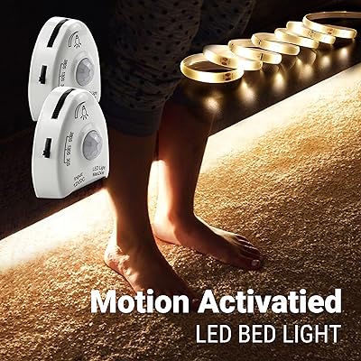 Lumières sous le lit avec détecteur de mouvement illumi force, lampe de lit