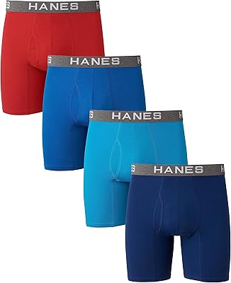 Boxer hans pour hommes, confortable, coupe flexible, mélange de coton doux, lot