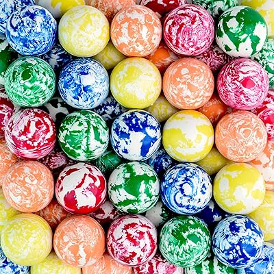 Balles rebondissantes amusantes 100 mini balles de 1 pouce tricolores pour enfants