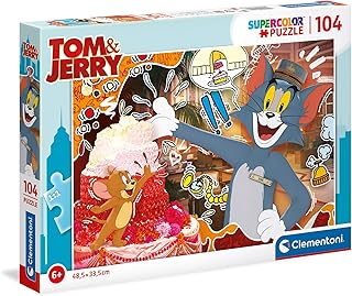 Clementoni 27516 jeu de construction tom & jerry pour enfants - 104 pièces