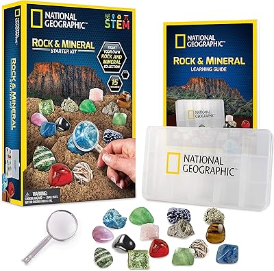 Kit éducatif national geographic rocks and minerals - kit de roches pour débutant