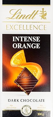 Chocolat noir lindt excellence aux morceaux d'orange - 100 g