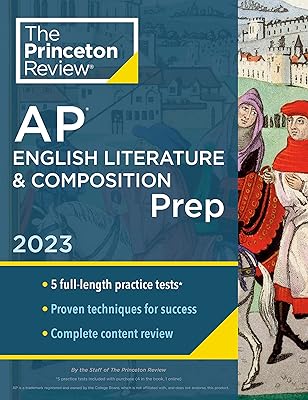 Princeton review ap english literature & composition prep, 2023 : 5 tests pratiques