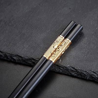 5 paires de baguettes en fibre de verre lavables au lave-vaisselle