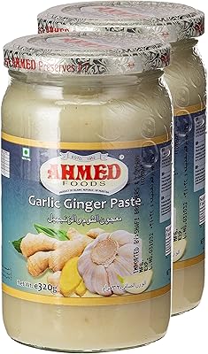 Pâte d'ail et de gingembre ahmad foods - 320 grammes, paquet de 2