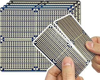 Carte de prototypage pcb electrooke carte ruban montable avec rails d'alimentation pour projets