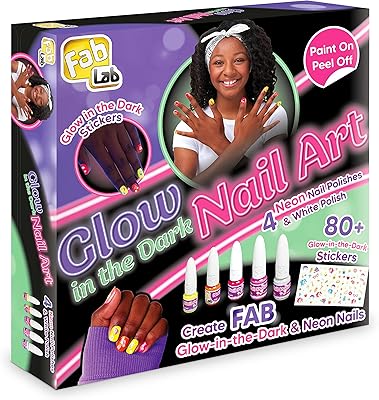 Coffret de vernis à ongles fluo glow in the dark fab lab fl112
