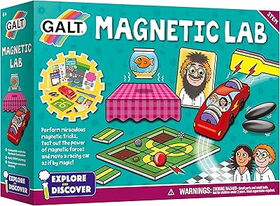 Kit scientifique de laboratoire magnétique galt toys pour enfants de 6 ans