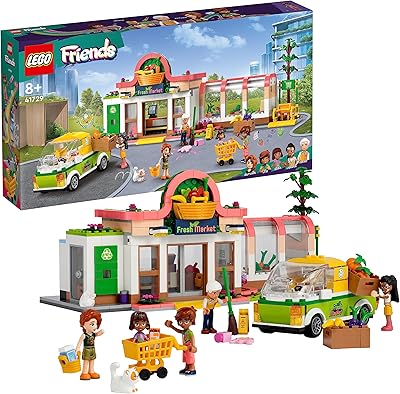 Lego friends 41729 ensemble de construction d'épicerie biologique (830 pièces)