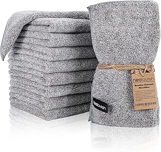 Ensemble de 9 chiffons de nettoyage en microfibre newlafish torchons de cuisine