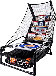 Un jeu de tir de basket-ball d'arcade électronique avec une table suspendue