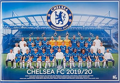 Chelsea fc 2019/20 squad a2 affiche de football / impression / art mural