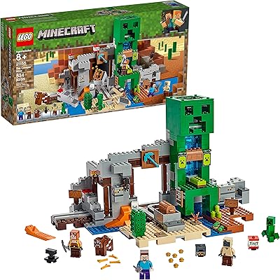 Kit de construction lego minecraft la mine creeper 21155 (834 pièces)