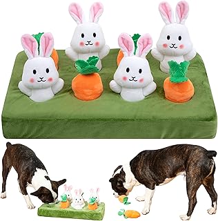Jouets d'enrichissement pour chiens wise doggo bunny & carrot - tapis à renifler
