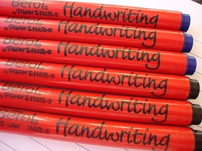 Lot de 6 stylos d'écriture berol mixtes