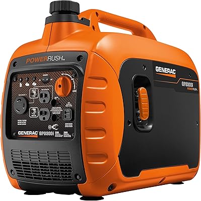 Générateur à onduleur portable à gaz generac 3300 w gp3300i 7154, conforme 50/carb