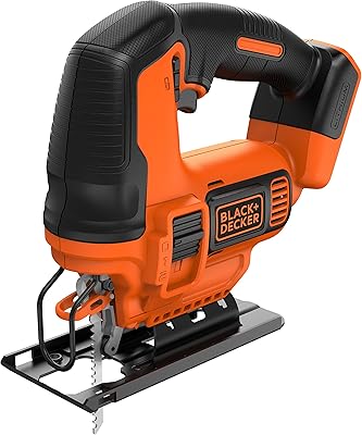 Scie sauteuse sans fil black + decker, 18 volts, batterie non incluse