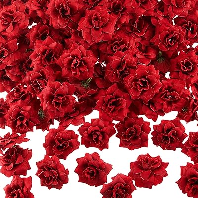 100pcs roses artificielles en soie bricolage pour la fête des mères, mariage, décoration