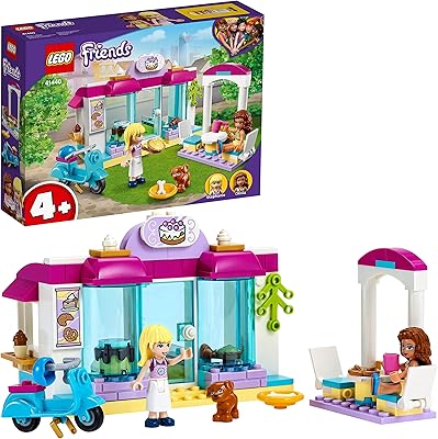 Lego friends heartlake city 41440 ensemble de jeu de boulangerie, jouet de café