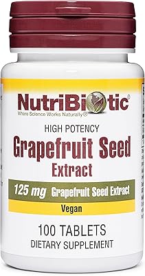 Extrait de pépins de pamplemousse nutribiotique gsi, 125 mg (100 comprimés)