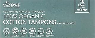 Tampons biologiques biodégradables à haute densité sirona pour femmes, 18 pièces