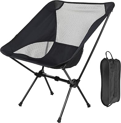 Chaise de camping pliante portative légère ocuz® pour le en plein air