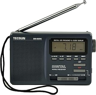 Radio numérique fm mw sw tecsun dr-920c (noir)