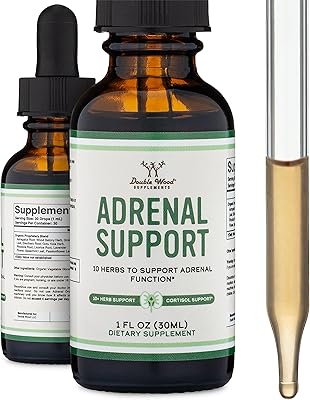 Suppléments de soutien surrénalien (gouttes liquides) 10 adaptogènes biologiques pour la fatigue