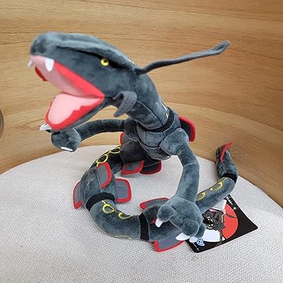 Poupée en peluche yc jyushi rayquaza 31" cadeau d'anniversaire (noir)