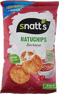 Natuchips grillés snatt's barbecue à la tomate, ingrédients naturels, non frits 75g