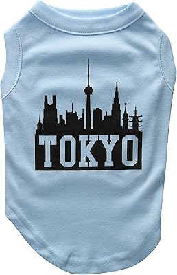Mirage pet products chemise sérigraphiée tokyo skyline 12 pouces pour animaux de compagnie