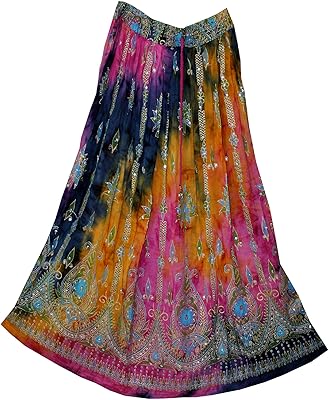 Jupe longue bohème pour femmes fashion of india - robe bohème élégante gitane