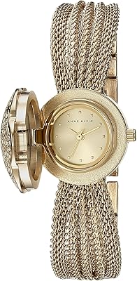 Montre décontractée pour femme, analogique, plaquée or jaune - ak-1046chcv